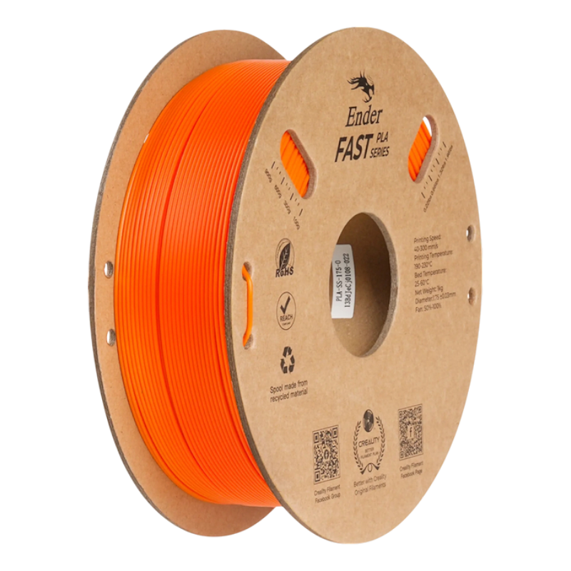 Філамент (пластик) для 3D принтера CREALITY Fast PLA 1кг, 1.75мм, помаранчевий (3301010430)